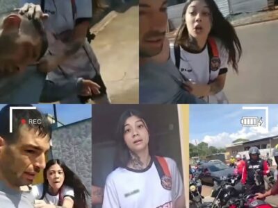 Passageira agride motoboy após calote, forja acusação e “exército” de entregadores cerca residência